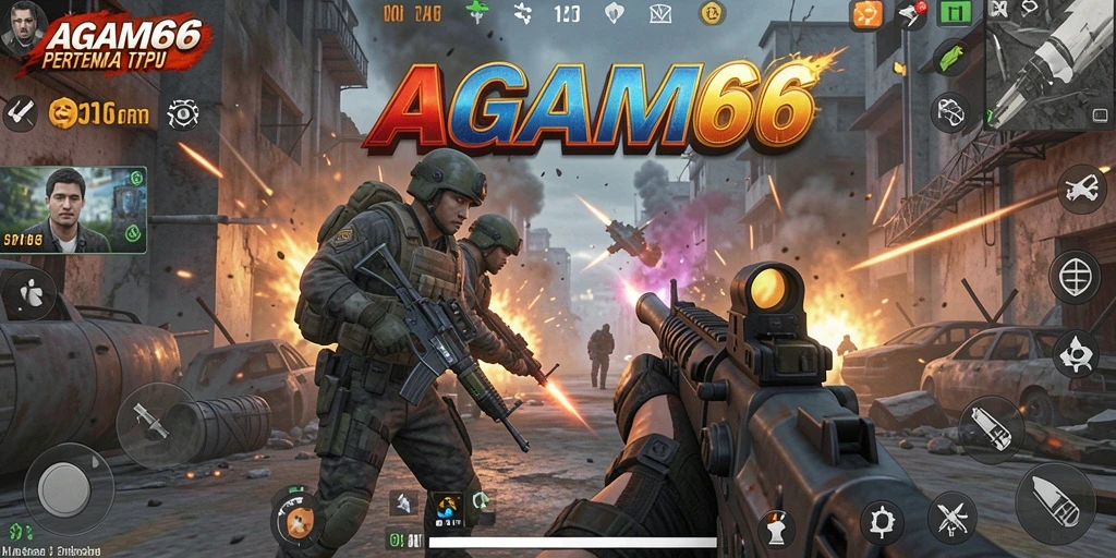 Tampilan aksi intens dari gameplay AGAM66 yang memikat.
