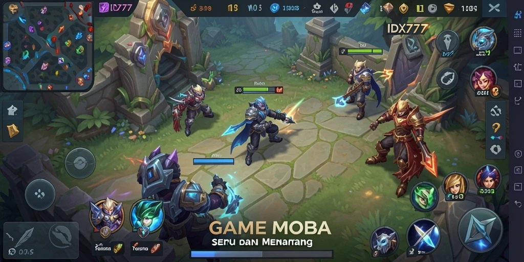 Tampilan gameplay seru dan dinamis di IDX777.