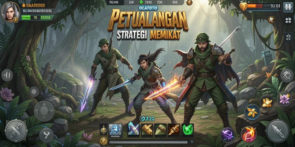 Screenshot menunjukkan petualangan seru dalam OCATOTO dengan gameplay SLG yang menantang.