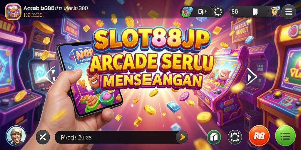 Gameplay seru dari SLOT88JP dalam suasana arcade yang menyenangkan.