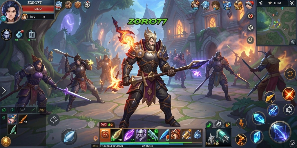 Tampilan gameplay ZORO77 yang mendebarkan dalam dunia MMORPG.